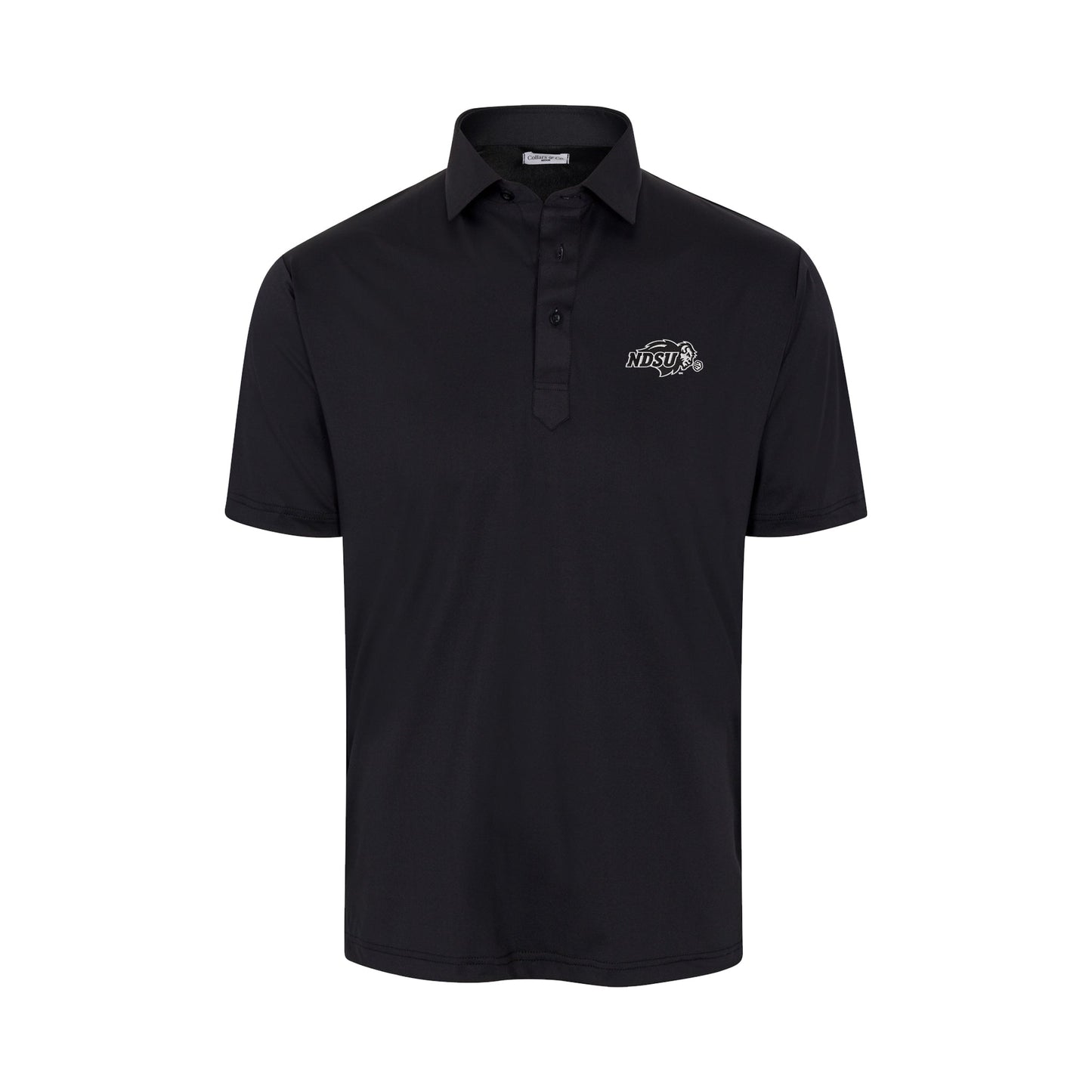 North Dakota State Featherweight Flex Polo Black