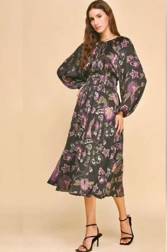 Iris Floral Dress