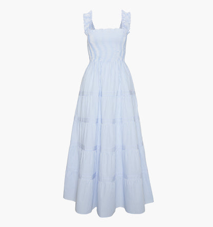 The Goldie Nap Dress - Blue/White Stripe