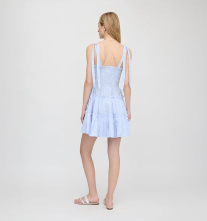 The Ribbon Charlotte Nap Dress - Blue/White Stripe