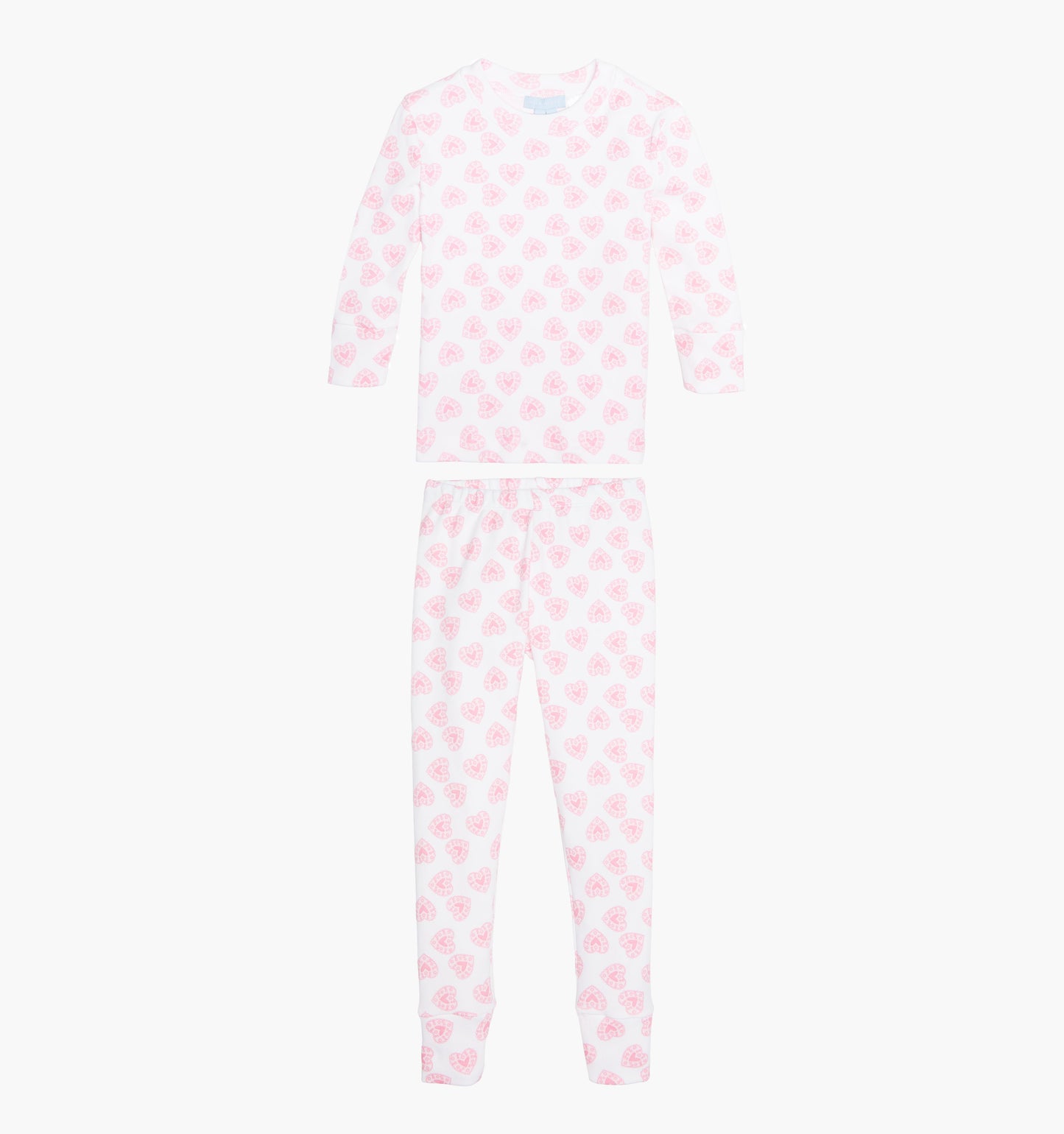 The Baby Sully PJ Set - Pink Doily Heart