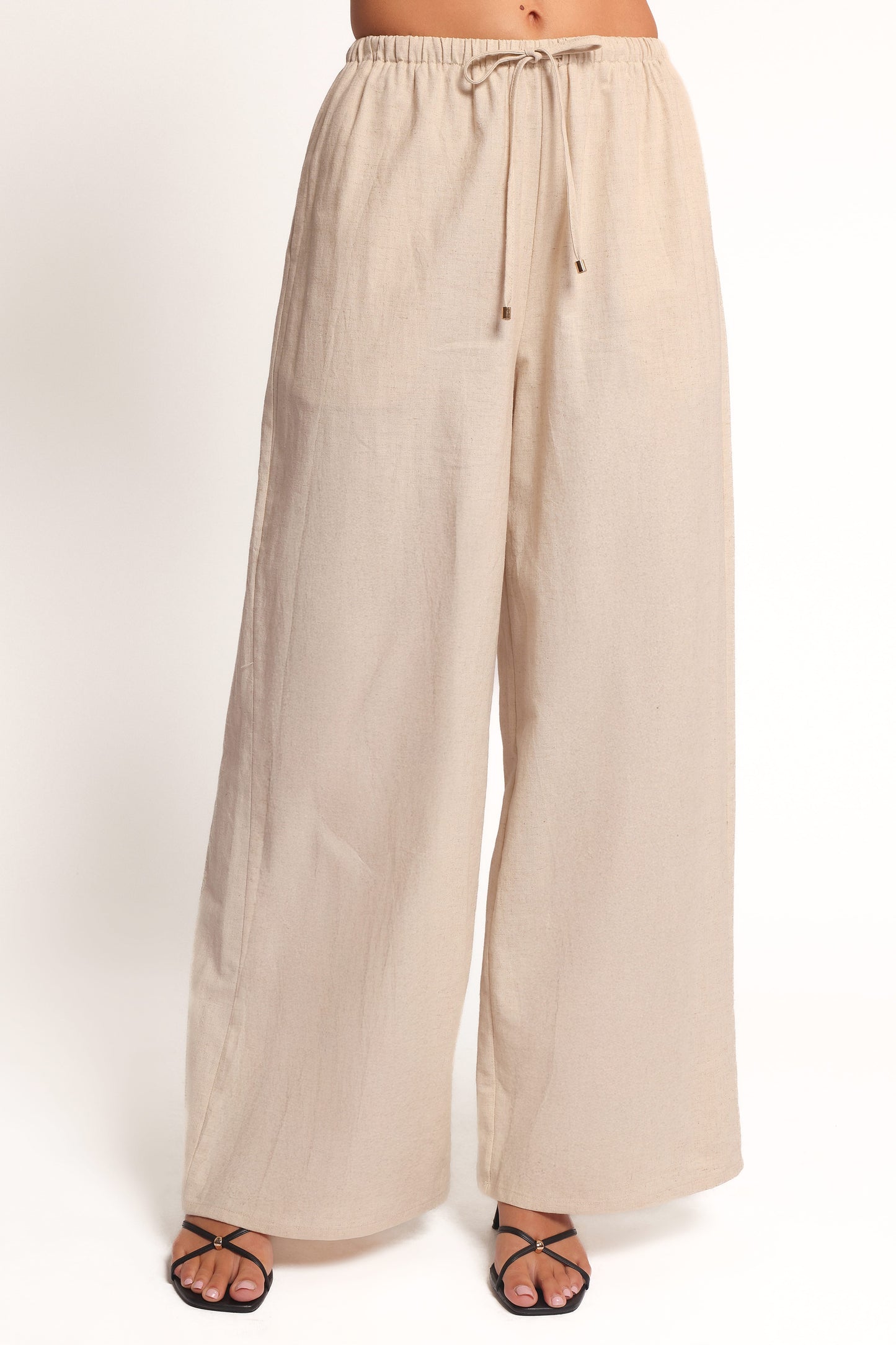 Trula Wide Leg Pant - Oatmeal