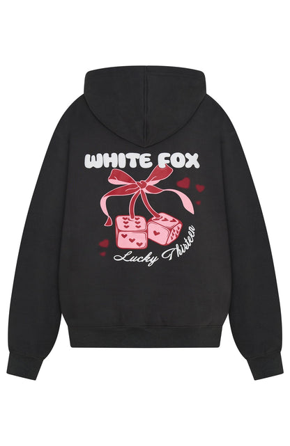 Lucky Thirteen Cheyenne Oversized Hoodie Charcoal