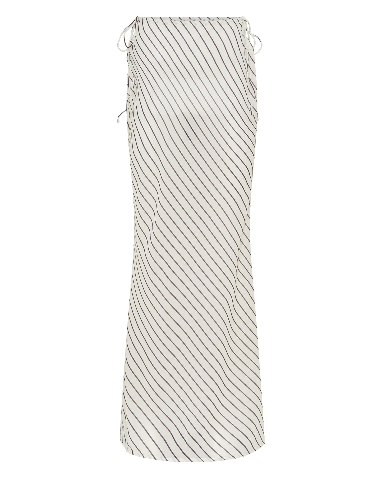 Luminous Maxi Skirt Cream/Choc Stripe